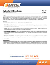 Tech Tip-904: Hydraulic Oil Cleanliness